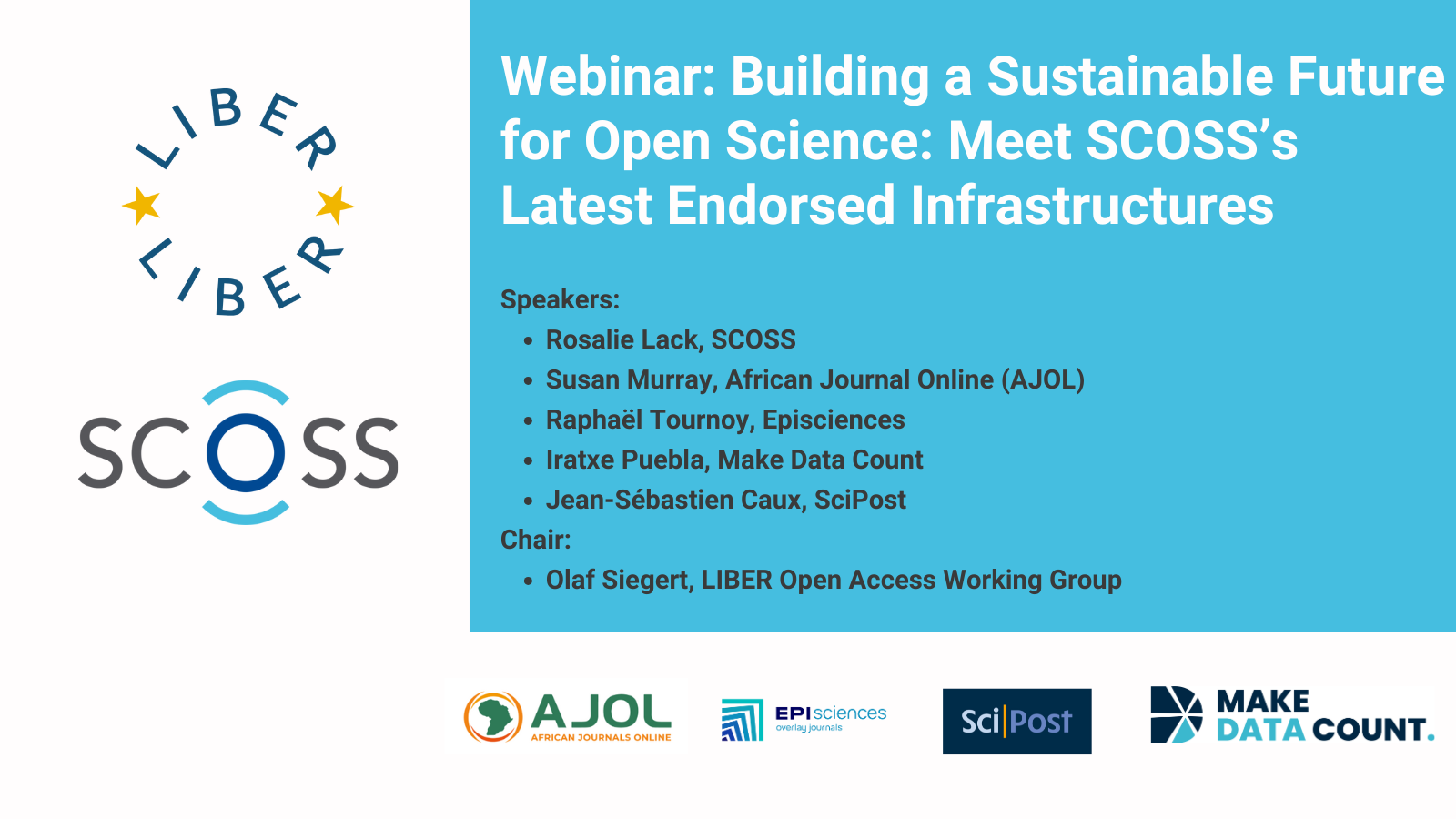 Liber Lms LIBER-SCOSS Webinar: Building a Sustainable Future for Open Science ...